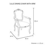 NNEDSZ Medium Size Oak Wood White Washed Finish Arm Chair Dining Set