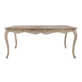 NNEDSZ Dining Table Oak Wood Plywood Veneer White Washed Finish in large Size