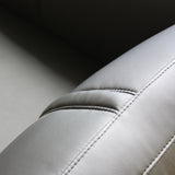 NNEDSZ Lounge Set Luxurious 6 Seater Faux Leather Corner Sofa Living Room Couch in Black with 2x Ottomans