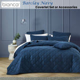 NNEDSZ Bianca Barclay Navy Coverlet Set Queen/King