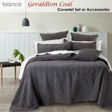 NNEDSZ Bianca Geraldton Coal Coverlet Set Queen/King