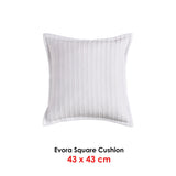 NNEDSZ Bianca Evora White Square Filled Cushion