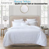 NNEDSZ Bianca Byron White Quilt Cover Set Queen