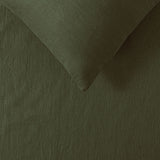 NNEDSZ 100% Linen Olive Quilt Cover Set King
