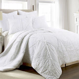 NNEDSZ Jenny Mclean Bobby Ruffle White 3 Piece Coverlet Set Super King