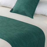 NNEDSZ Jason Linen Look Teal Bed Runner Double/Queen