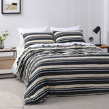 NNEDSZ Jason Brighton Charcoal Quilt Cover Set King