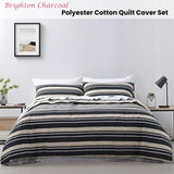 NNEDSZ Jason Brighton Charcoal Quilt Cover Set Queen