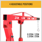 NNEDSZ 2-Ton Hydraulic Engine Crane Foldable Hoist Stand for Mobile Garage Lifting- Workshop Essential