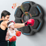 NNEDSZ Adjustable 9-Speed Bluetooth Music Boxing Machine With Lights - Black - Black