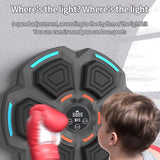 NNEDSZ Adjustable 9-Speed Bluetooth Music Boxing Machine With Lights - Black - Black