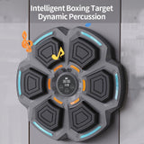 NNEDSZ Adjustable 9-Speed Bluetooth Music Boxing Machine With Lights - Black - Light Gray