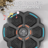 NNEDSZ Adjustable 9-Speed Bluetooth Music Boxing Machine With Lights - Black - Light Gray