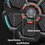 NNEDSZ Adjustable 9-Speed Bluetooth Music Boxing Machine With Lights - Black - Light Gray