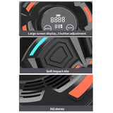 NNEDSZ Adjustable 9-Speed Bluetooth Music Boxing Machine With Lights - Black - Light Gray