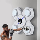 NNEDSZ Rechargeable Bluetooth Boxing Machine With Adult & Child Gloves - Blue - With Child Golves Pink Blue