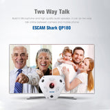 NNEDSZ 360 Degree Fisheye Lens Wifi Ip Camera With Motion Detection & Night Vision - Shark 960P