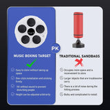 NNEDSZ Wall Hanging Bluetooth Music Boxing Trainer - Red / Black