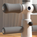 NNEDSZ Adjustable 2-In-1 Sit-Up Boxing Ball Stand With Punching Bag - Gray / White