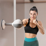 NNEDSZ Adjustable 2-In-1 Sit-Up Boxing Ball Stand With Punching Bag - Gray / White