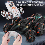 NNEDSZ 360-Degree Swing Arm Rc Car - Double Control 2.4G Multifunctional Five-Wheeled - Black