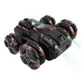 NNEDSZ 360-Degree Swing Arm Rc Car - Double Control 2.4G Multifunctional Five-Wheeled - Black
