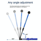 NNEDSZ Adjustable Golf Swing Trainer for Beginners - Foldable & Corrective - Blue