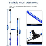 NNEDSZ Adjustable Golf Swing Trainer for Beginners - Foldable & Corrective - Blue