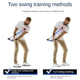 NNEDSZ Adjustable Golf Swing Trainer for Beginners - Foldable & Corrective - Blue