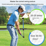 NNEDSZ Adjustable Golf Swing Trainer for Beginners - Foldable & Corrective - Blue