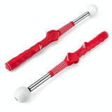 NNEDSZ Indoor Golf Swing Practice Stick with Sound Assistant - Red