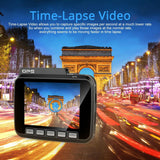 NNEDSZ 2.4 Lcd Car Dvr Camera With 2880 X 2160P Hd Resolution And 150 Degree Wide Angle View
