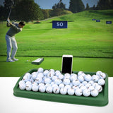 NNEDSZ Black Character Pattern Golf Service Box with Phone Stand - 100 Balls - Black Character