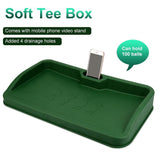 NNEDSZ Black Character Pattern Golf Service Box with Phone Stand - 100 Balls - Black Character