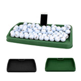 NNEDSZ Black Character Pattern Golf Service Box with Phone Stand - 100 Balls - Green Character