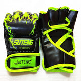 NNEDSZ Adult Half-Finger Boxing Gloves For Training - Green