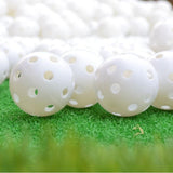 NNEDSZ 10-piece Indoor Golf Exercise Hollow Balls - Available - Yellow