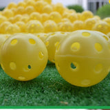 NNEDSZ 10-piece Indoor Golf Exercise Hollow Balls - Available - Yellow