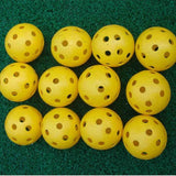 NNEDSZ 10-piece Indoor Golf Exercise Hollow Balls - Available - Yellow