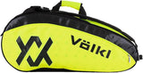 NNEDSZ Volkl Classic Tour Combi Bag for 6-9 Racquets in Yellow/Black