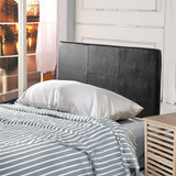 NNEDSZ PU Leather Single Bed Headboard Bedhead - Black