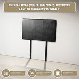 NNEDSZ PU Leather Single Bed Headboard Bedhead - Black