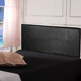 NNEDSZ PU Leather Queen Bed Headboard Bedhead - Black