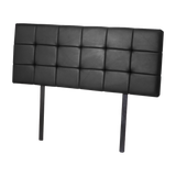 NNEDSZ PU Leather Queen Bed Deluxe Headboard Bedhead - Black