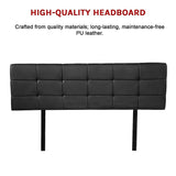 NNEDSZ PU Leather Queen Bed Deluxe Headboard Bedhead - Black