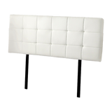 NNEDSZ PU Leather Queen Bed Deluxe Headboard Bedhead - White