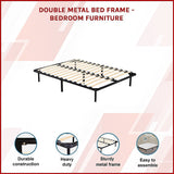 NNEDSZ Double Metal Bed Frame - Bedroom Furniture