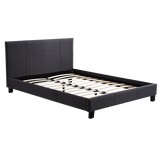 NNEDSZ Queen Linen Fabric Bed Frame Grey