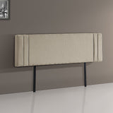 NNEDSZ Linen Fabric King Bed Deluxe Headboard Bedhead - Beige