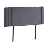 NNEDSZ Linen Fabric Double Bed Deluxe Headboard Bedhead - Grey